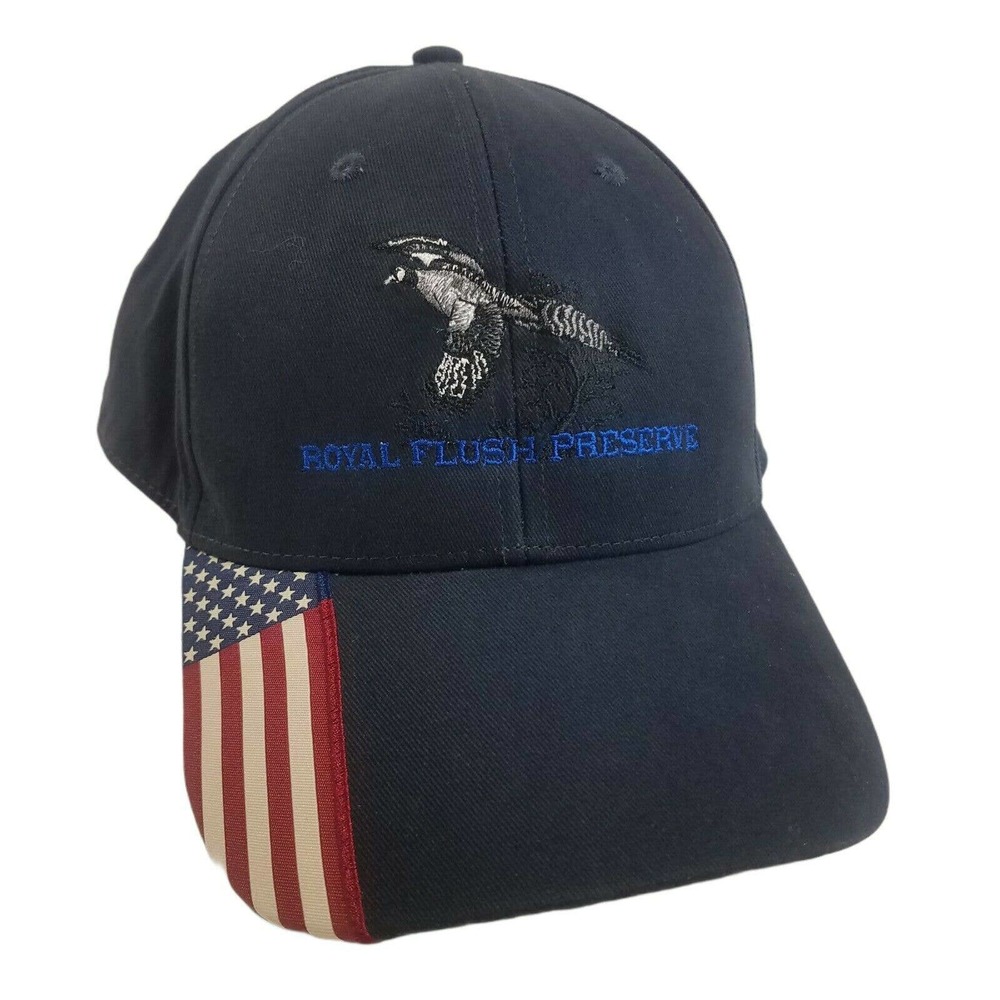 Pheasant OC Outdoor Cap Hunting Baseball Cap Flag Royal Flush‎ Preserve